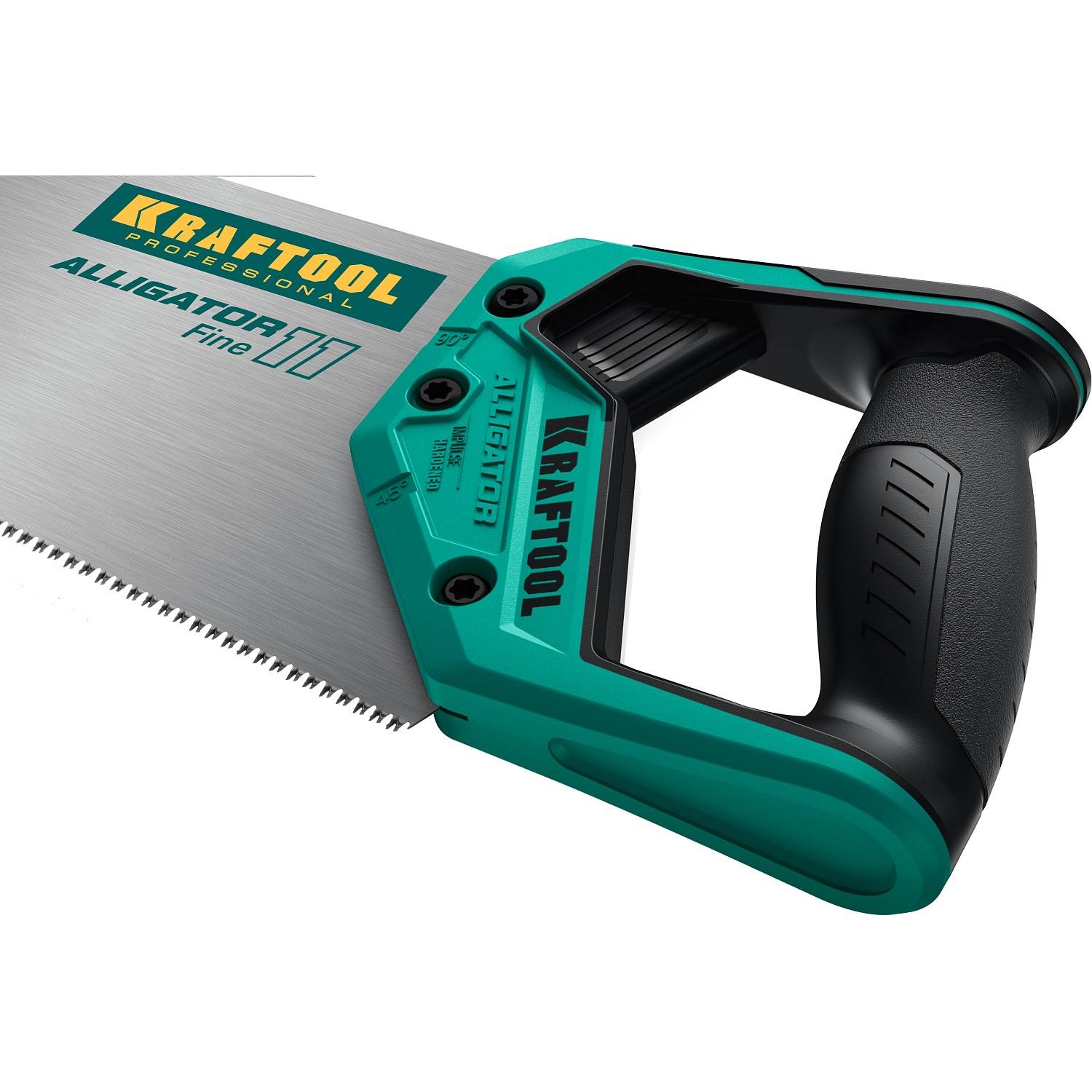Ножовка для точного реза "Alligator Fine 11", 550 мм, 11 TPI 3D зуб, KRAFTOOL {15203-55}