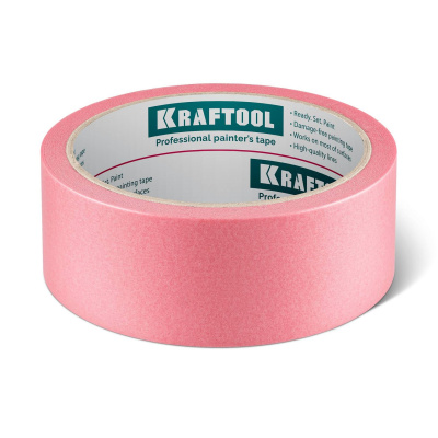 KRAFTOOL  #200 Delicate 38 мм х 30 м, для деликатных и недавно окрашенных поверхностей, малярная лента  (12102-38)