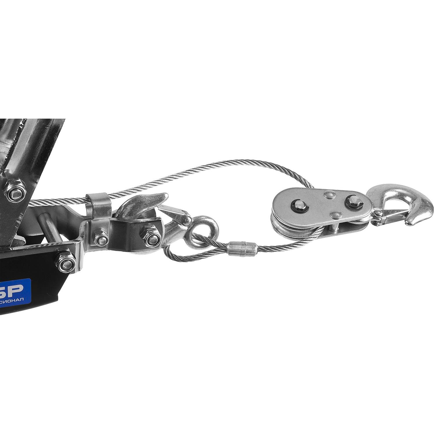 Лебедка ЗУБР "Профессионал" автомобильная, тросовая, 4т {43105-4}