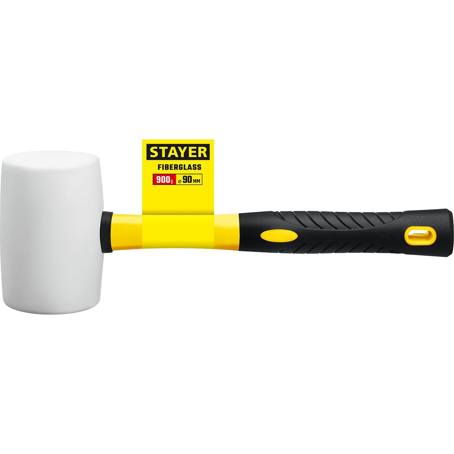 STAYER  900г Белая резиновая киянка с фиберглассовой рукояткой {20533-900}