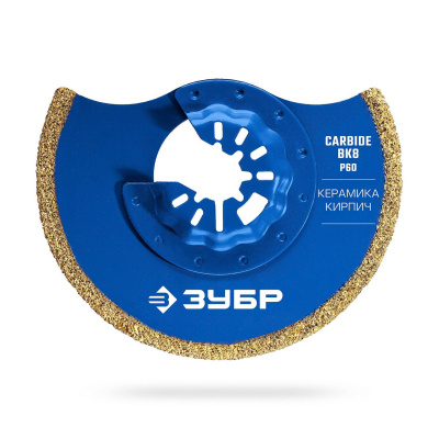 ЗУБР  CARBIDE ВК8 Р40, 85x2.8 мм полотно дисковое с твердосплавной крошкой: керамика, кирпич, пенобетон, StarQuick {15578-85}