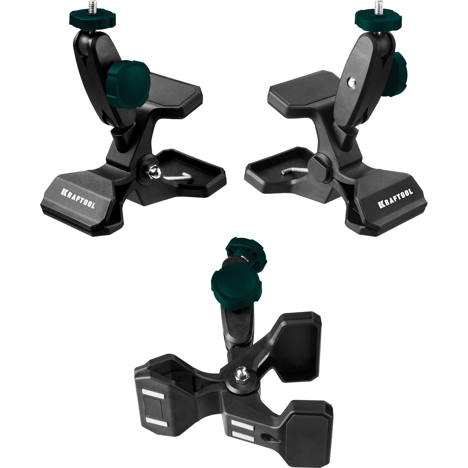 MM2 универсальный шарнирный держатель- клипса, KRAFTOOL {34704}