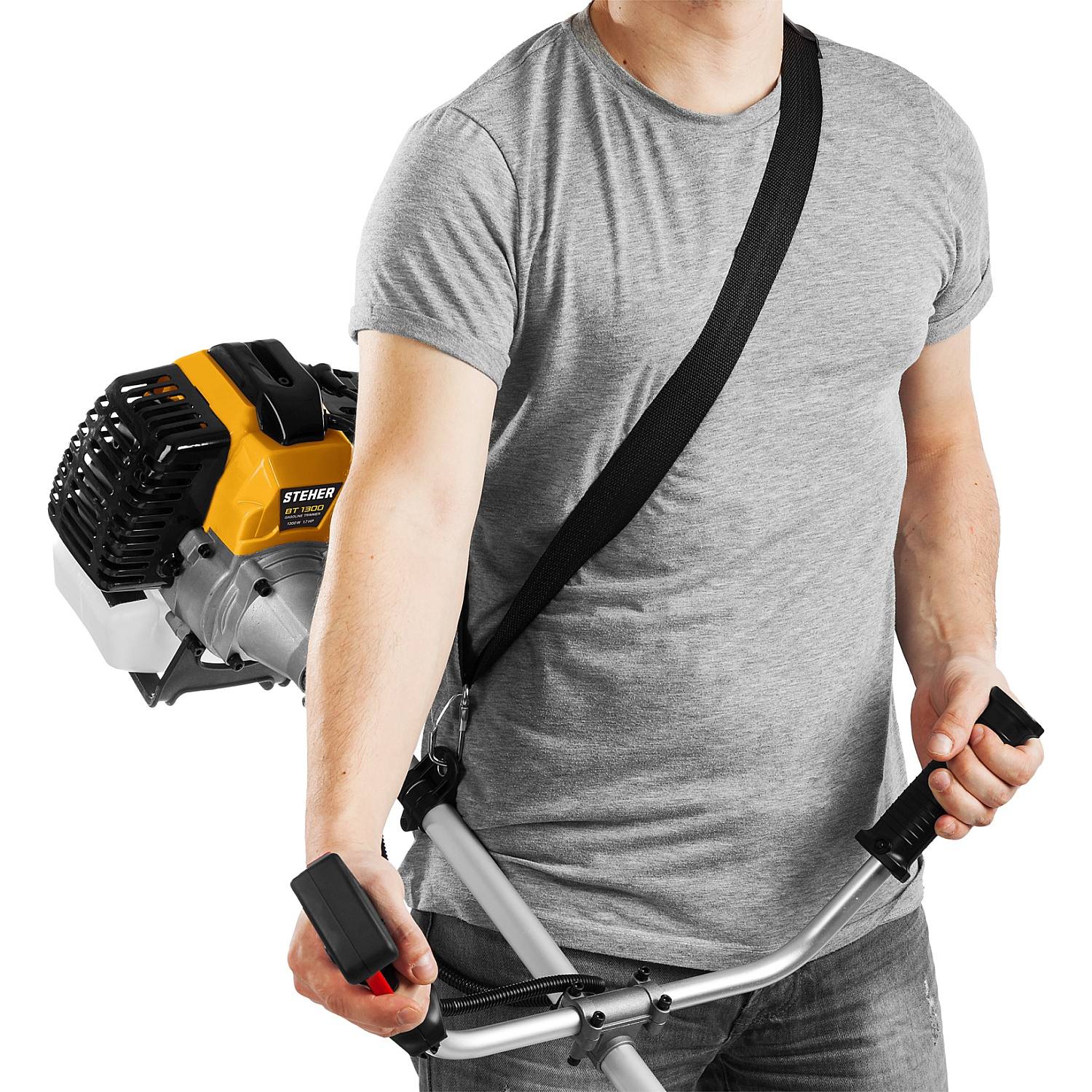 STEHER BT-1300 бензокоса, 1.3 кВт / 1.7 л.с., 43 см3 {BT-1300}