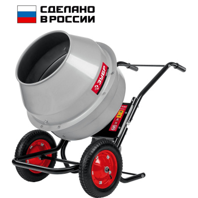 ЗУБР 130 л, бетономешалка, червячный редуктор {БМР-130}