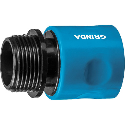 GRINDA PROLine TT-34E, соединитель быстросъемный для шланга 3/4", с внешней резьбой {8-426502}