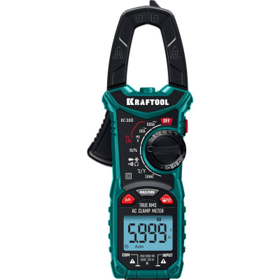 KRAFTOOL  KC-300  Цифровые токовые клещи {59832}