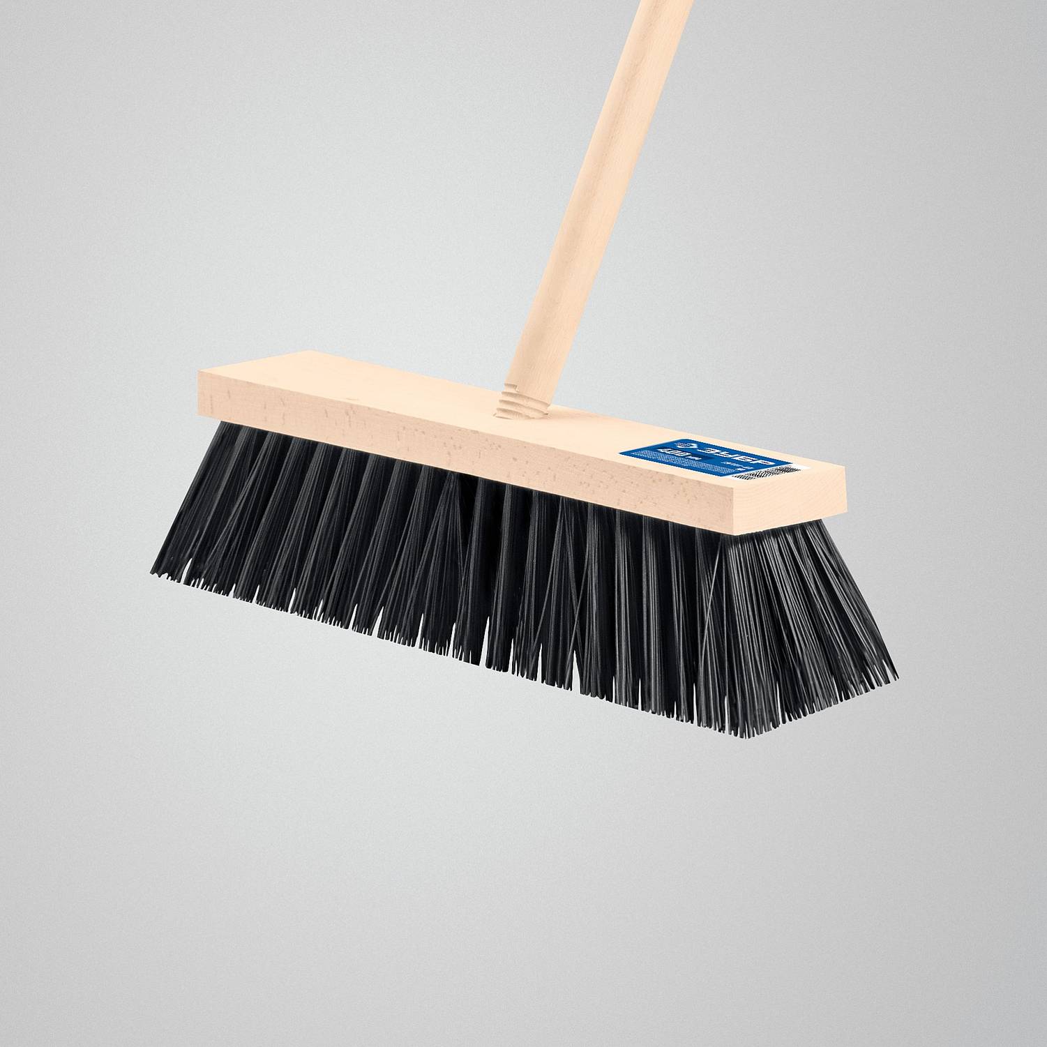 ЗУБР  ДОКА буковая колодка 40см, шлифованный буковый черенок 140см (d25мм), щетина 85мм, 5-рядная, уличная щётка с черенком {39191-40_z01}