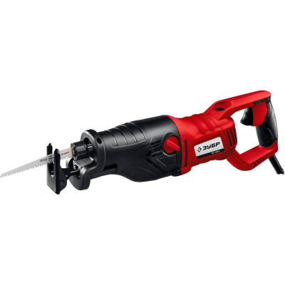 Пила сабельная (электроножовка), ЗУБР ЗПС-1400 Э, 1400 Вт, 0-2800 ход/мин, рез 255 мм (дерево), 20 мм (сталь), ход штока 32 мм, маятник. ход