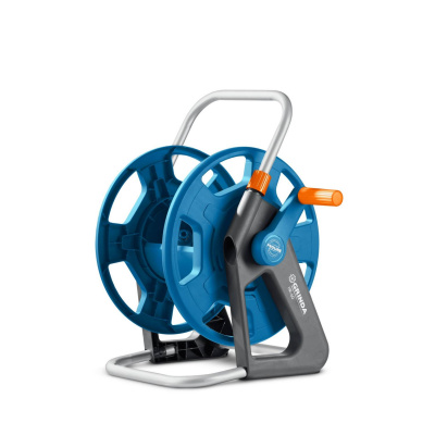 GRINDA  HR-60, для шлангов 60м x 1/2" и 30м х 3/4", стальные опоры, пластиковый барабан, катушка для шлангов ProLine {428451}