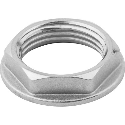 Контргайка ЗУБР "ЭКСПЕРТ", никелированная латунь, 3/4" {51295-3/4}