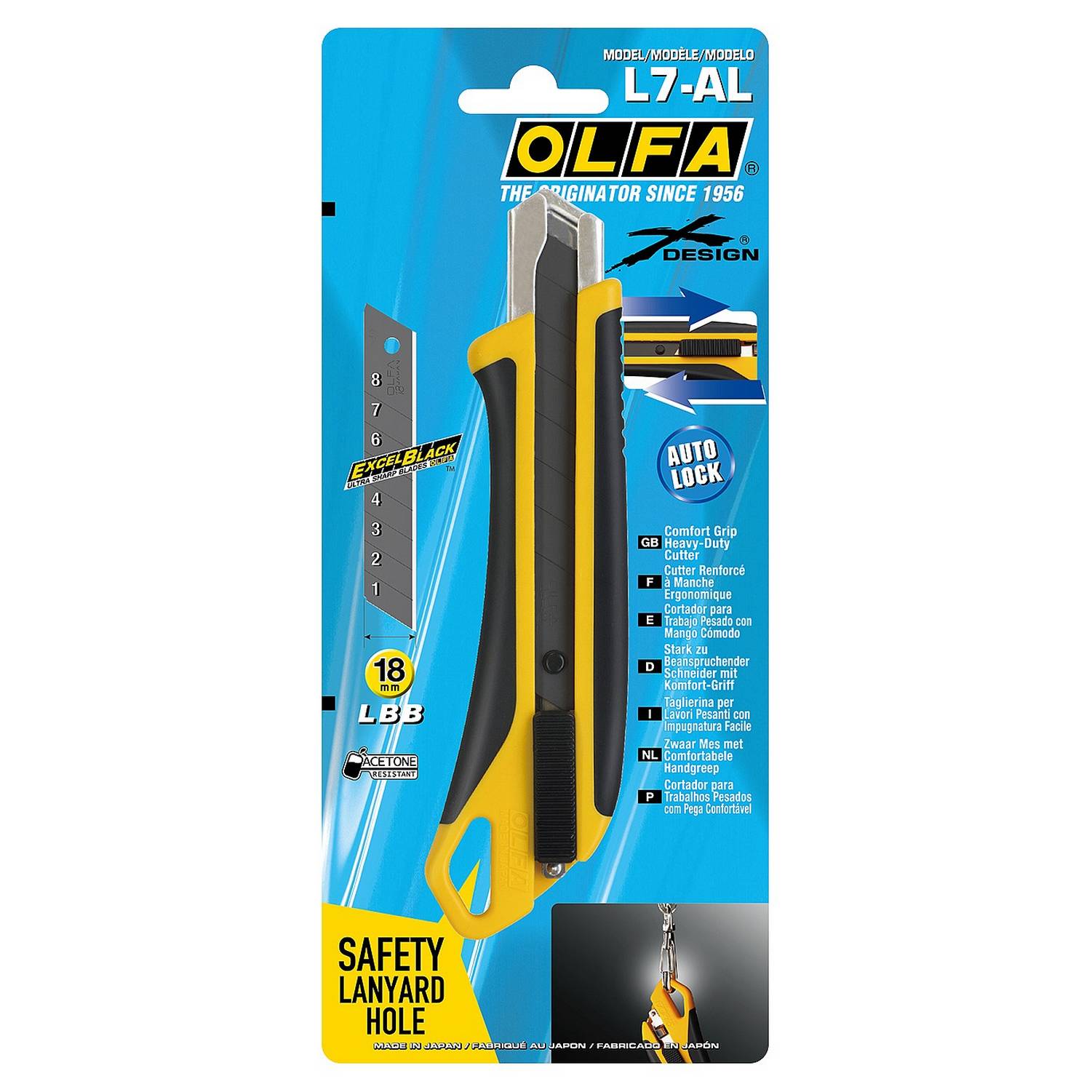 OLFA  Autolock 18 мм, Нож {OL-L7-AL}