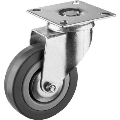 Колесо поворотное d=75 мм, г/п 50 кг, резина/полипропилен, ЗУБР {30956-75-S}