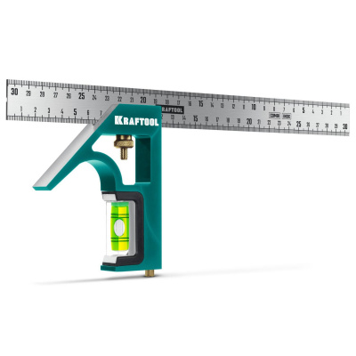 KRAFTOOL  Combi 300 мм, Комбинированный многофункциональный угольник {34371}