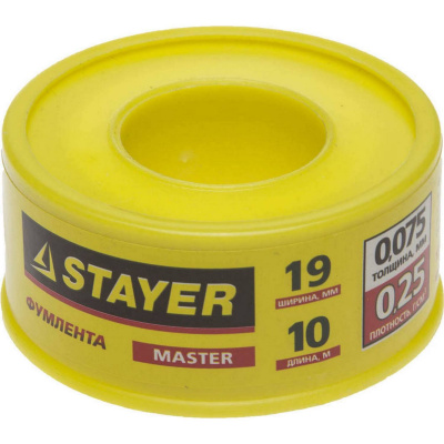 Фумлента STAYER "MASTER", плотность 0,25 г/см3, 0,075ммх19ммх10м {12360-19-025}