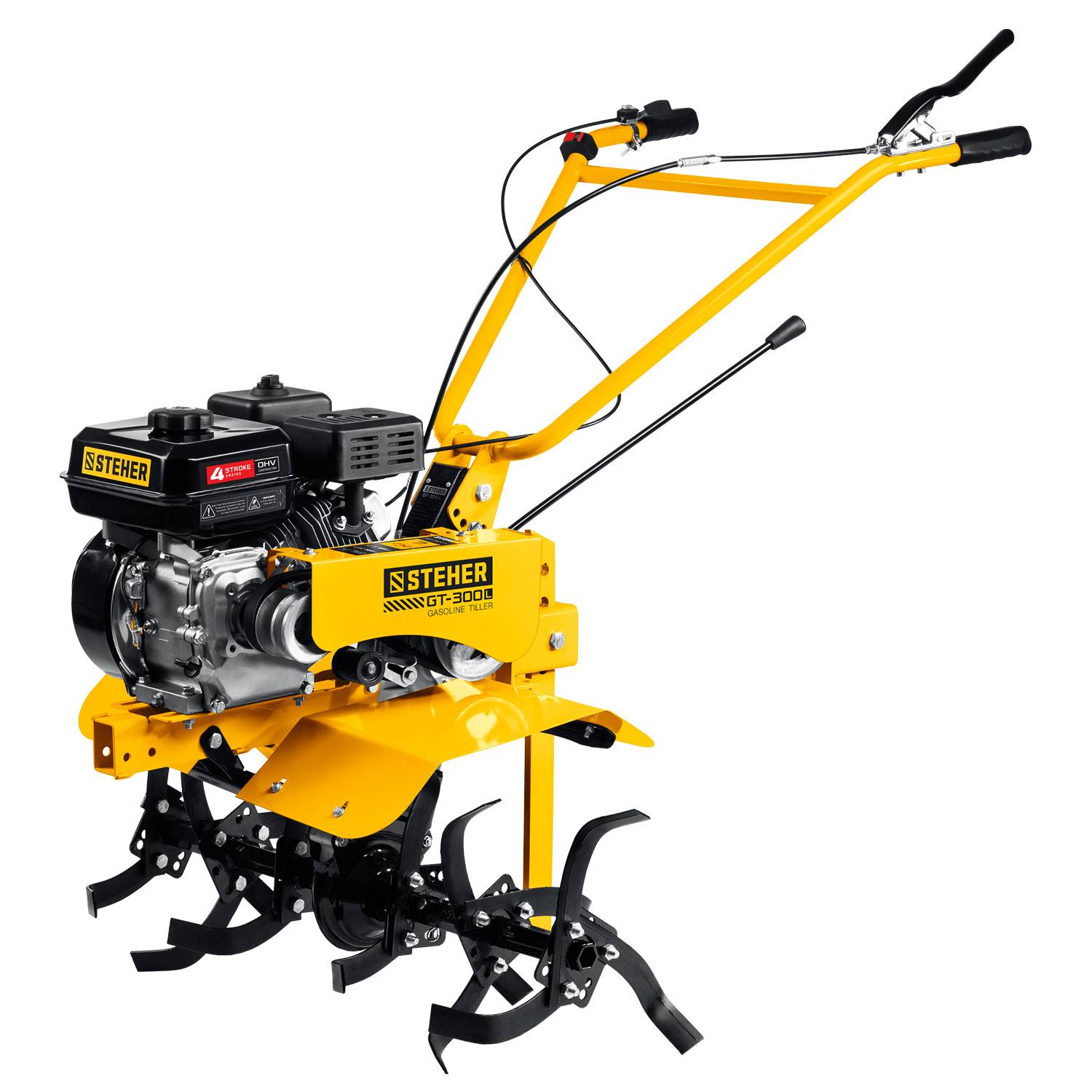 Бензиновый мотоблок STEHER, 7 л.с., без колес {GT-300 L}