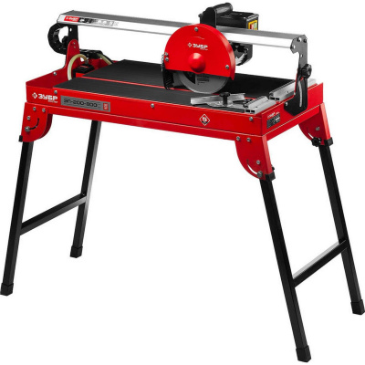 Электроплиткорез ЗУБР "Мастер", длина реза 620 мм, диск 200 мм, глубина реза 90°-35мм/45°-25мм, стол 690х385 мм, 800Вт