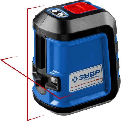 ЗУБР КРЕСТ 15 нивелир лазерный, суперкомпакт, 15м,  точн. +/- 0,3мм {34902_z01}