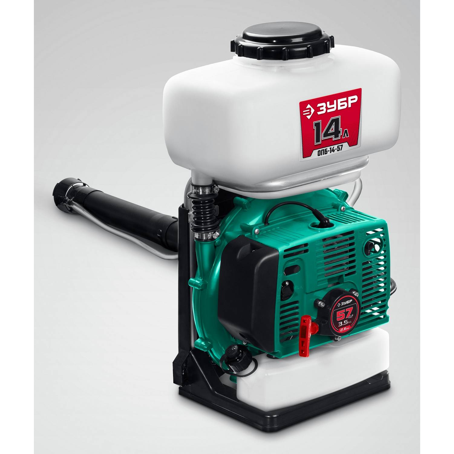 ЗУБР  14 л, 3.5 л.с, бензиновый опрыскиватель  {ОПБ-14-57}