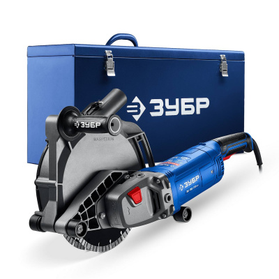 ЗУБР  d 230 мм, 2700 Вт, 65 мм, штроборез (бороздодел), метал. ящик, Профессионал {ЗШ-П65-2700 ПСТК}