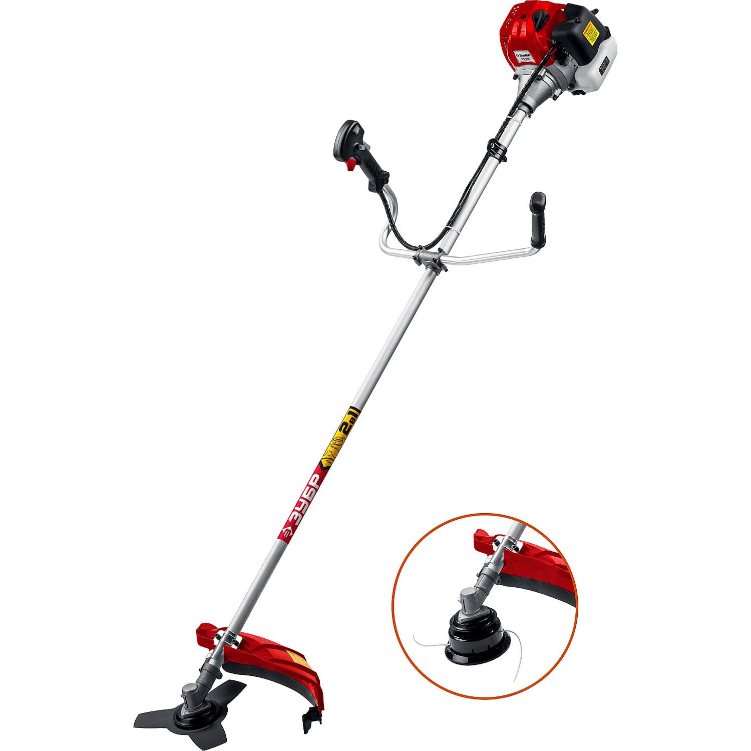 ЗУБР КРБ-1000 бензокоса, 1 кВт / 1.35 л.с., 33 см3 {КРБ-1000}