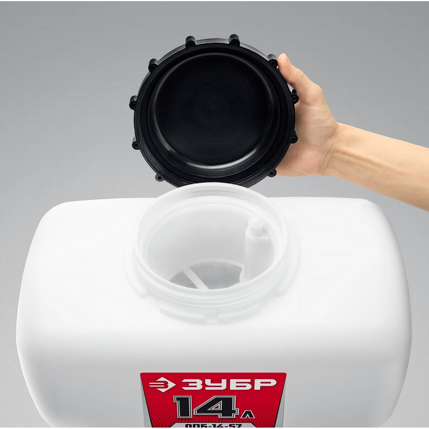 ЗУБР  14 л, 3.5 л.с, бензиновый опрыскиватель  {ОПБ-14-57}