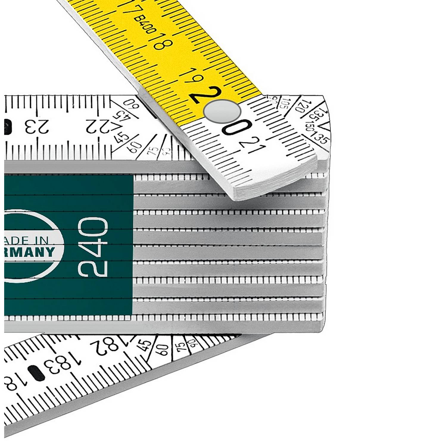 KRAFTOOL  PRO-90 Kontakt, 2.4 м, профессиональный складной деревянный метр {34729}