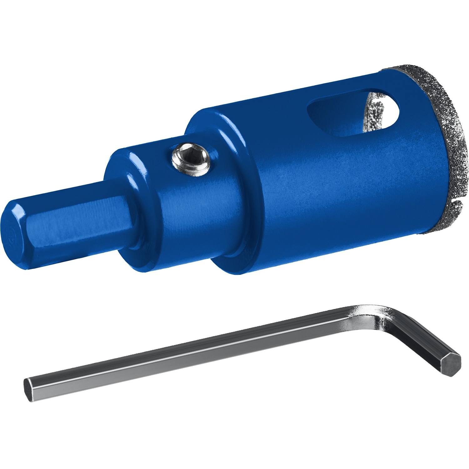 Коронка алмазная с центрирующим сверлом для дрели d 40 мм по керамике и стеклу, Р60, трехгр хвостовик, ЗУБР Профессионал