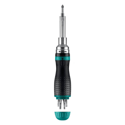 KRAFTOOL  19-в-1 KraftMax 19, Реверсивная отвертка с битами {25862}