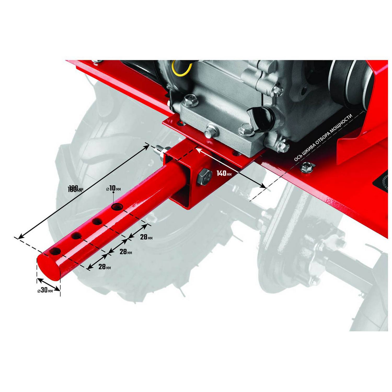 ЗУБР МТБ-300 мотоблок бензиновый 212 см3 {МТБ-300}