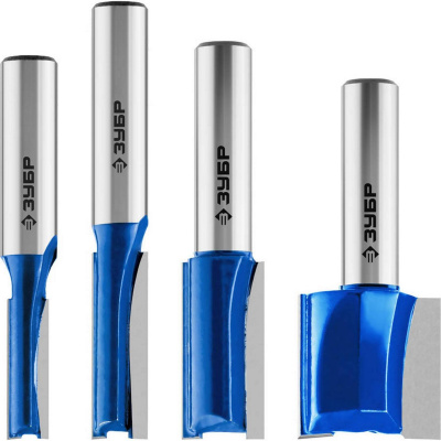 ЗУБР 4шт, набор профильных фрез по дереву {28795-H4-1}