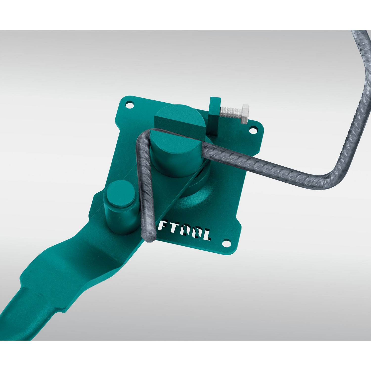 Ручной станок для гибки арматуры на подшипнике KRAFTOOL 12 E, острый гиб {23303}