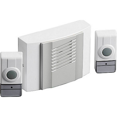 Звонок СВЕТОЗАР "ДУЭТ" радиочастотный беспроводной, 4 мелодии, 2 кнопки, 4,5В {SV-58068}