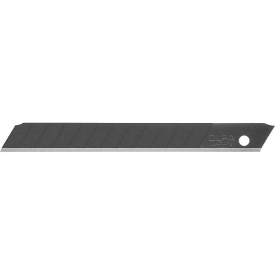 Лезвие OLFA сегментированные BLACK MAX, 9х80х0,38мм, 13 сегментов, 10шт {OL-ABB-10B}