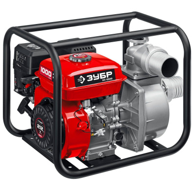 Мотопомпа бензиновая ЗУБР, МП-1000, 1000 л/мин {МП-1000}