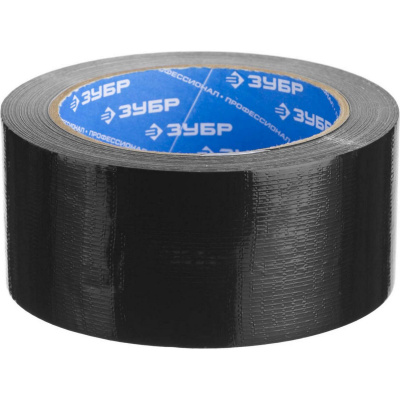 ЗУБР  48 мм, 25 м, черная, на тканевой основе, универсальная армированная лента, Профессионал (12096-50-25)