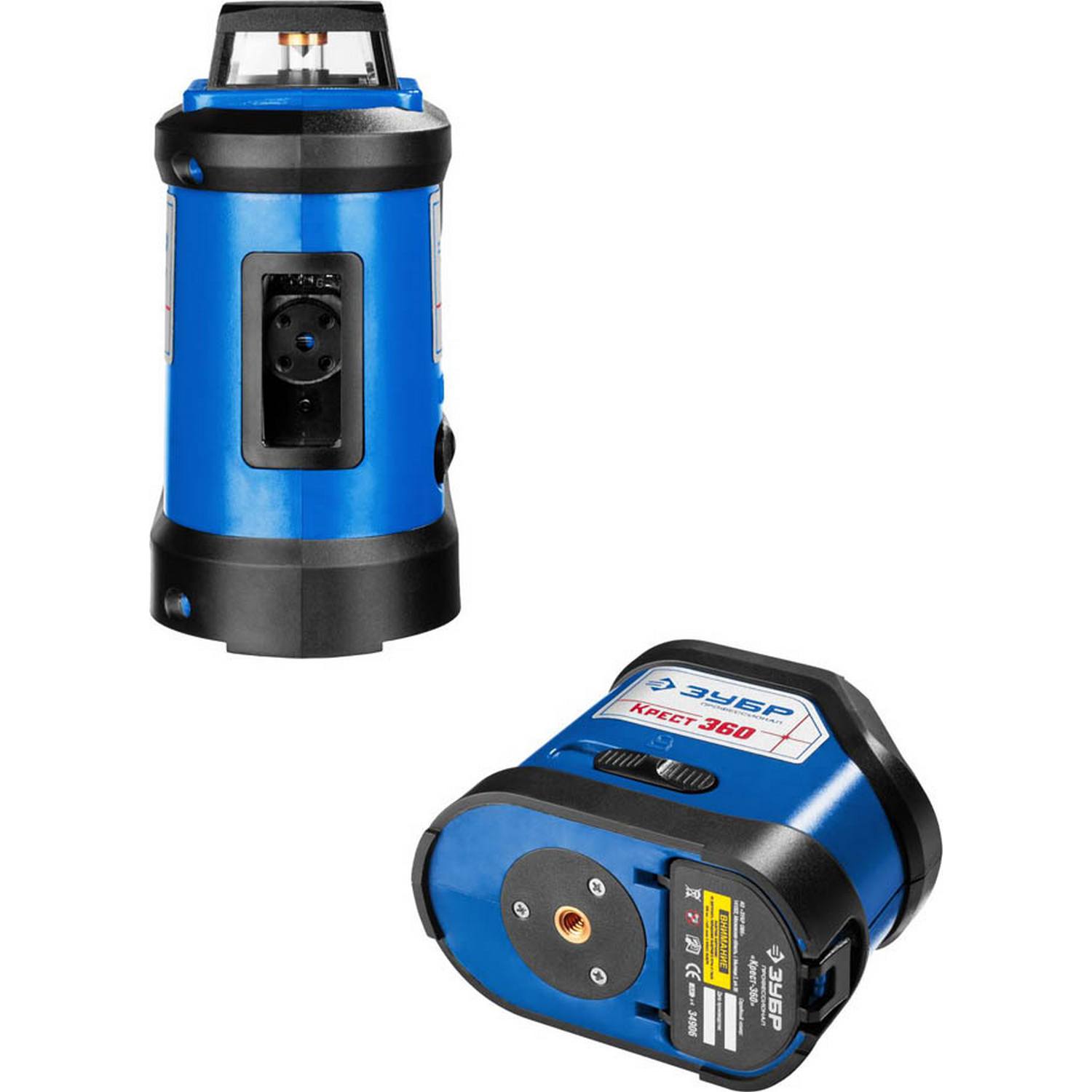 ЗУБР КРЕСТ 360 нивелир лазерный 360°,  20м/70м, точн. +/-0,3 мм/м {34906}