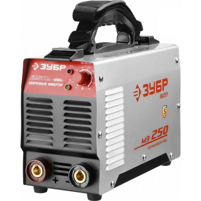 Инвертор сварочный, ЗУБР ЗАС-М3-250, М3, 250А, MMA, IGBT, Горячий старт, ПВ-25%, 220В (мин 160В) {ЗАС-М3-250}
