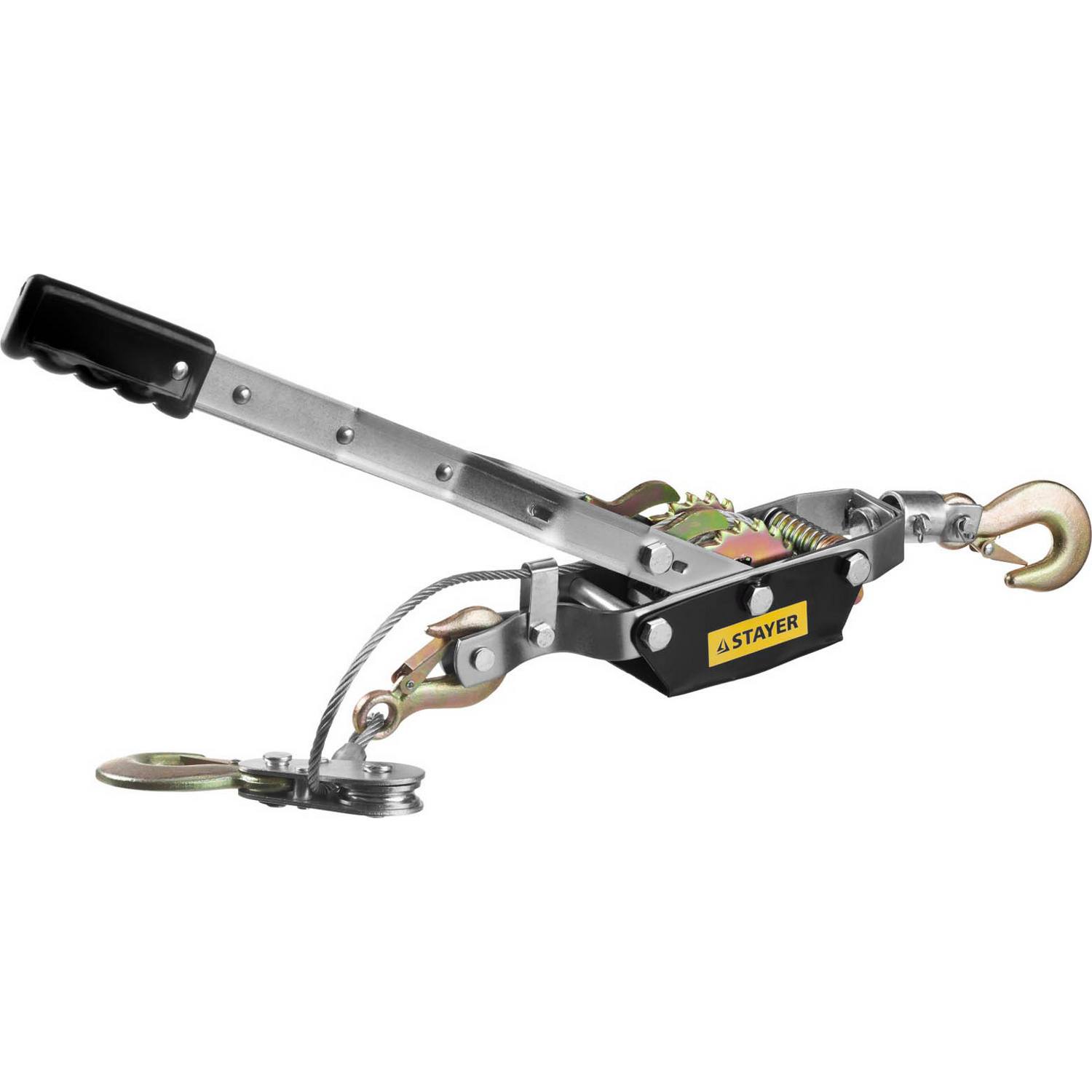 Лебедка STAYER "MAXPull" рычажная, тросовая, 4т/3м {4310-4}