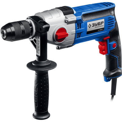 ЗУБР  900 Вт, 13 мм, безударная дрель, 2-скоростная, мет. корпус, Профессионал  {Д-П900-2}