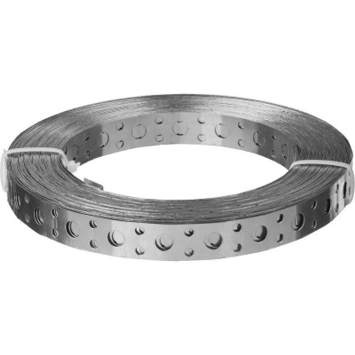 Перфорированная вентиляционная лента прямая ПВЛ, 12х0.5мм, 25м, ЗУБР {310247-12-05}