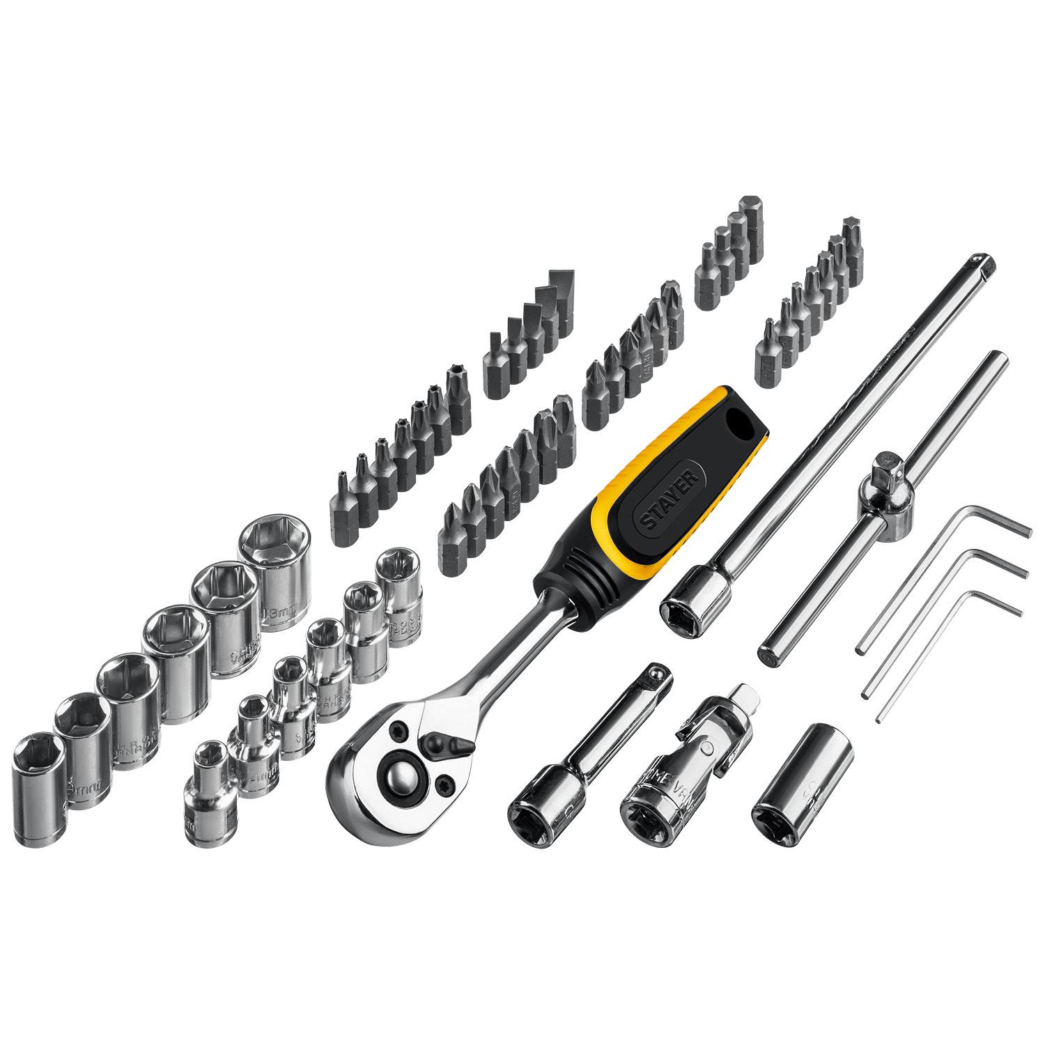 STAYER AUTO 57 универсальный набор инструмента 57 предм. {27760-H57}