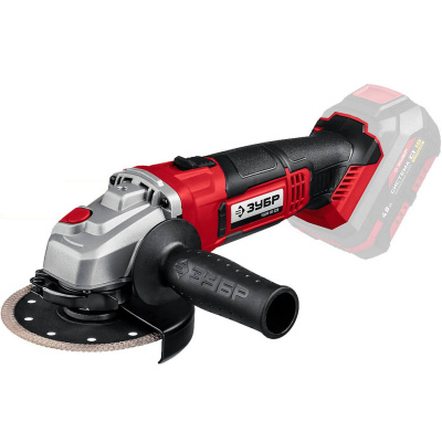 ЗУБР 18В, без АКБ, в коробке, УШМ. УШМ-18-125 {УШМ-18-125}