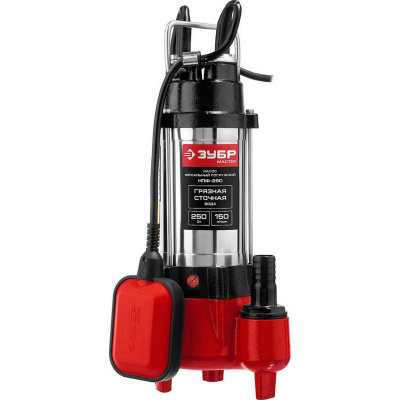 ЗУБР НПФ-250 фекальный насос, 250 Вт {НПФ-250}