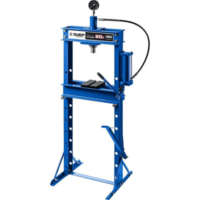 ЗУБР ПГН-20 20т пресс гидравлический с гидронасосом и манометром, Профессионал {43072-20}
