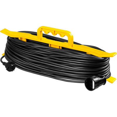 Удлинитель на рамке "MF 207", 50 м, 2200 Вт, 1 гнездо, ПВС 2х0,75 мм2, STAYER {55018-50_z01}