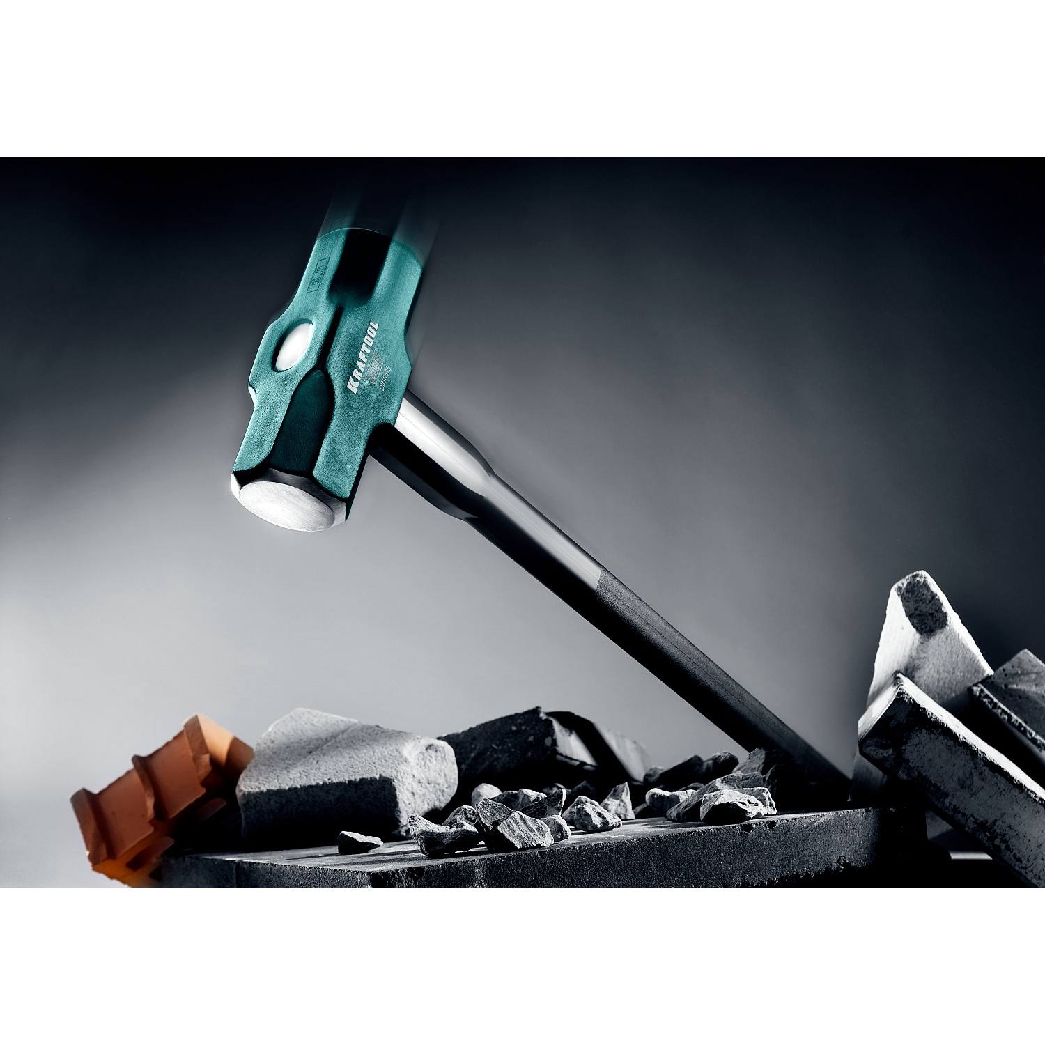 Кувалда со стальной удлинённой обрезиненной рукояткой KRAFTOOL STEEL FORCE 8 кг {2009-8}