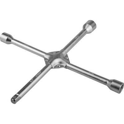 Ключ-крест ЗУБР "ЭКСПЕРТ" автомобильный оцинкованный усиленный, 17-19-22-1/2" {27547}