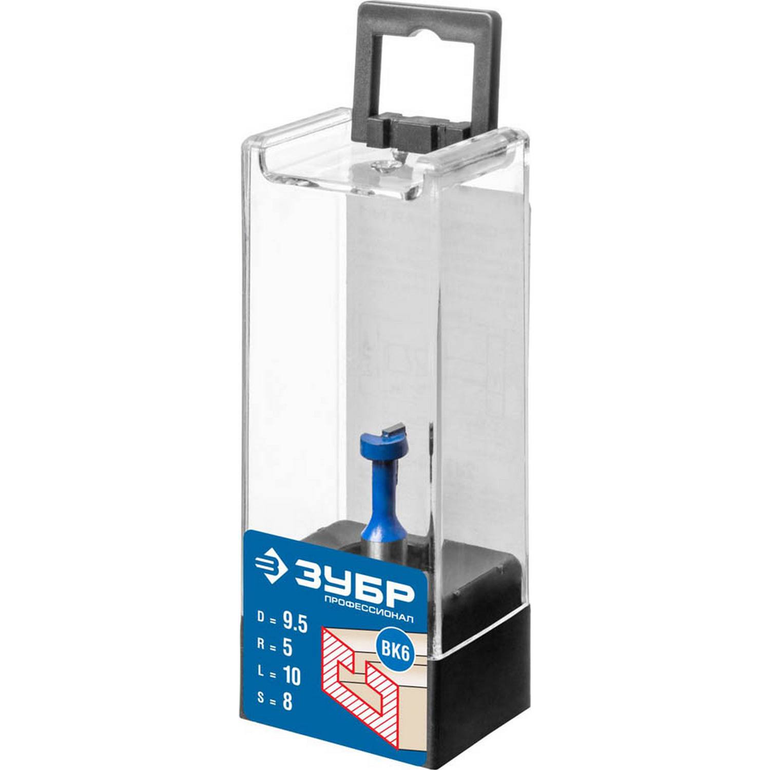 ЗУБР 9.5x10мм, высота 5мм, фреза пазовая Т-образная №1 {28749-9.5-48}