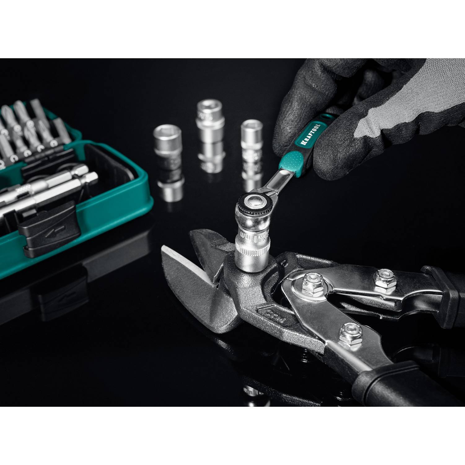 KRAFTOOL  X-Drive 35, универсальный набор инструмента 1/4" 35 предм.  {27974}
