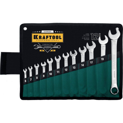 Набор комбинированных гаечных ключей 12 шт, 6 - 22 мм, KRAFTOOL {27079-H12_z01}